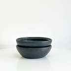 Tibetan Wood‑Fired Rimmed Bowl – 7.5 in Handmade
