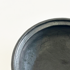 Tibetan Wood‑Fired Rimmed Bowl – 7.5 in Handmade