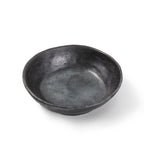 Tibetan Black Pottery Salad Bowl – Handmade 8‑in Rustic Dish